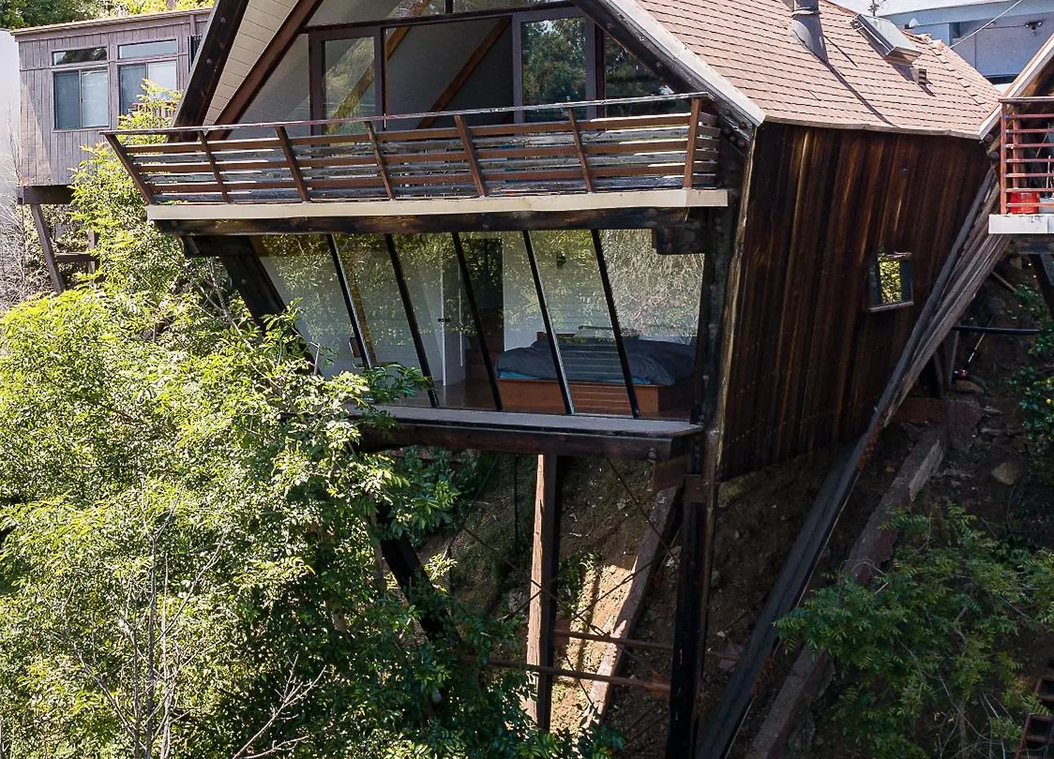 Iconic Gesner Boat House Wview Of Hollywood Sign Villa Los Angeles